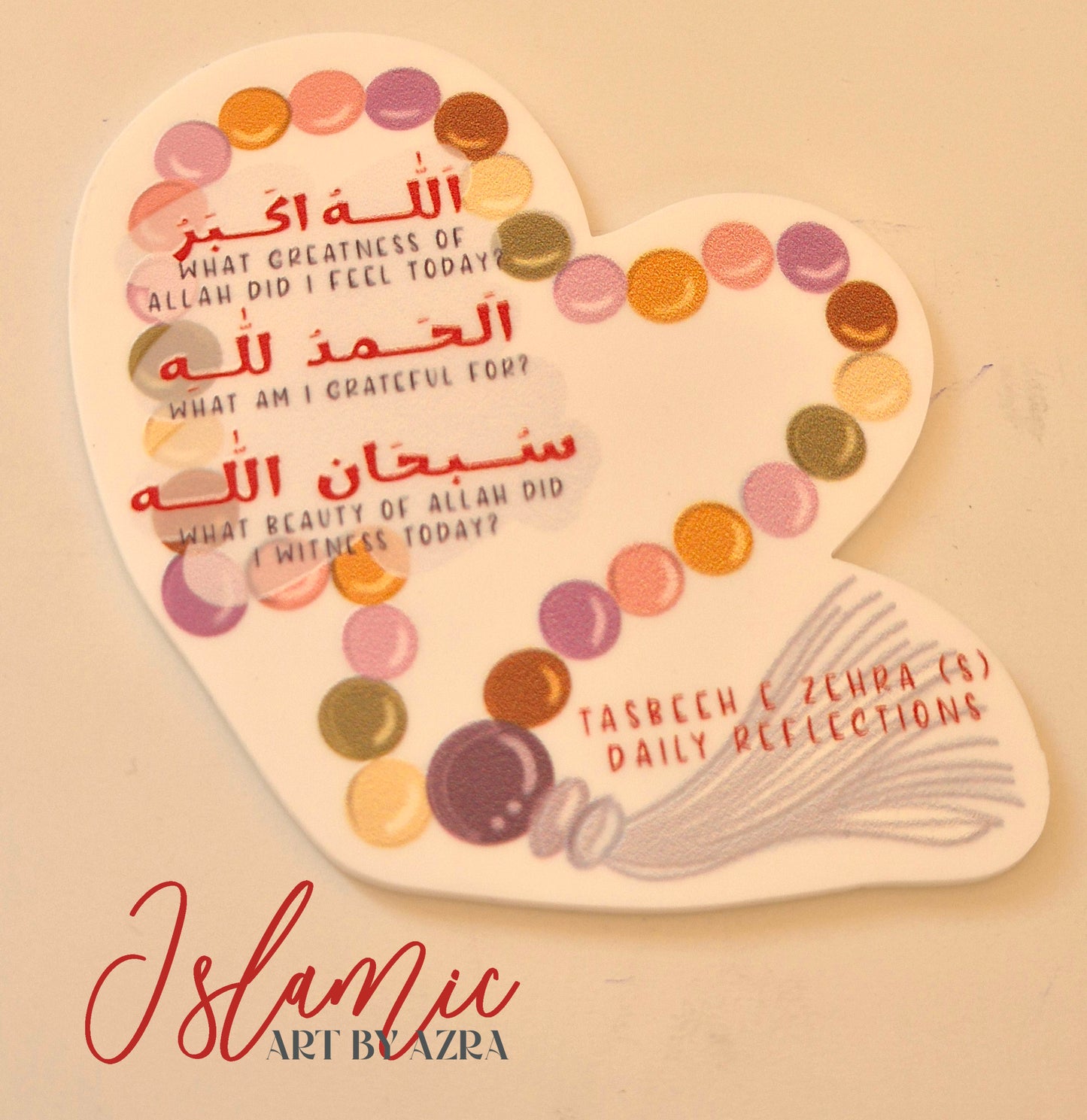 TASBEEH E ZEHRA (S) DAILY REFLECTIONS FRIDGE MAGNET