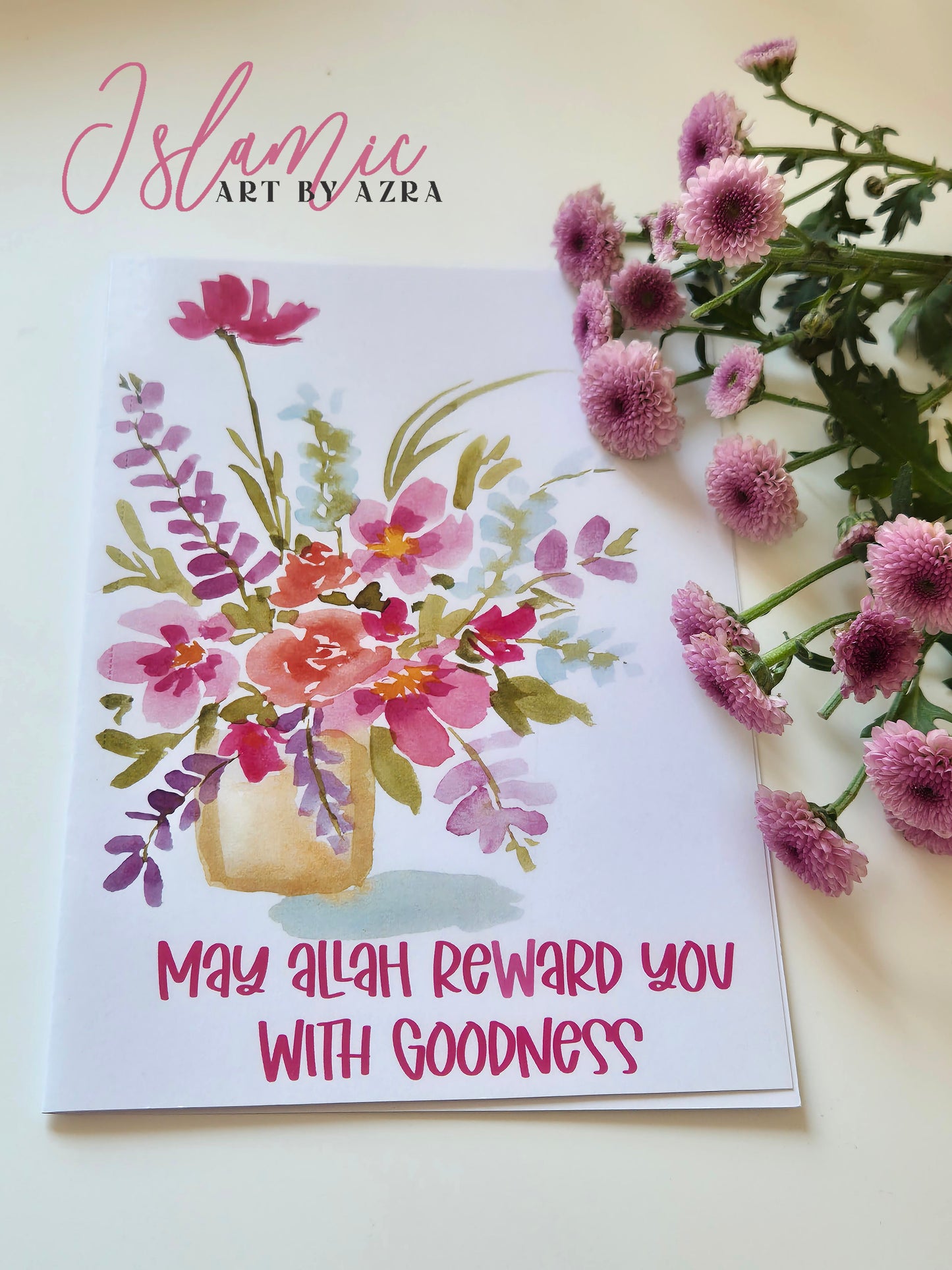 May Allah Reward You With Goodness — Greeting Card