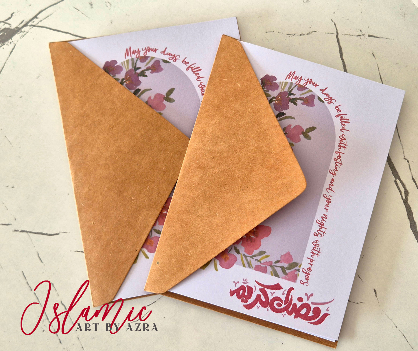 RAMADAN KAREEM FLORAL GREETING CARD