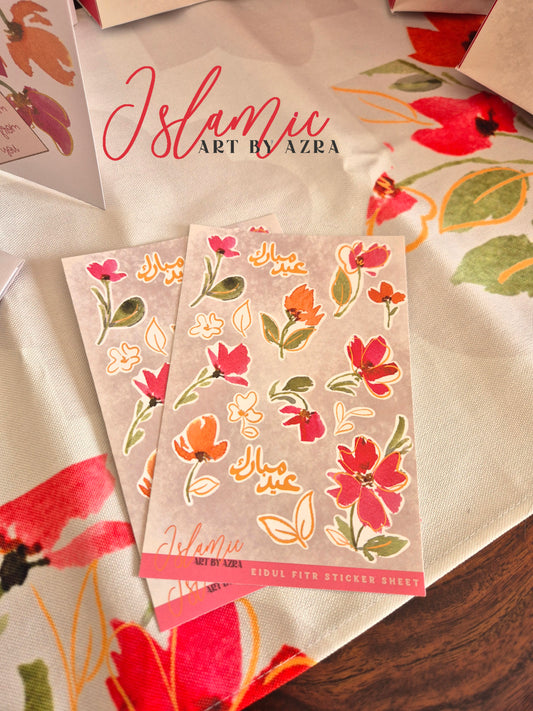 EID MUBARAK STICKER SHEET