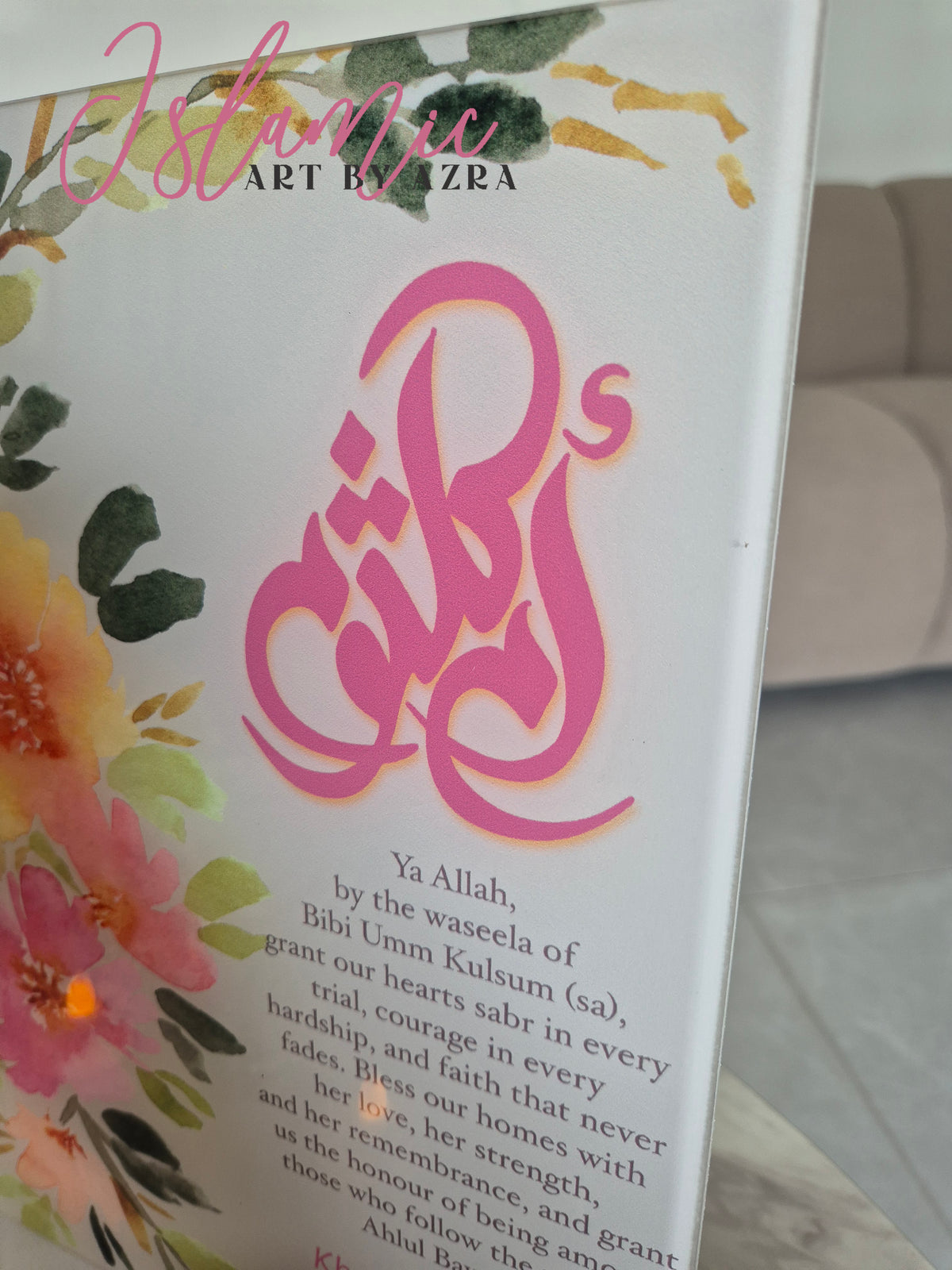 UMME KULSUM ACRYLIC STANDEE