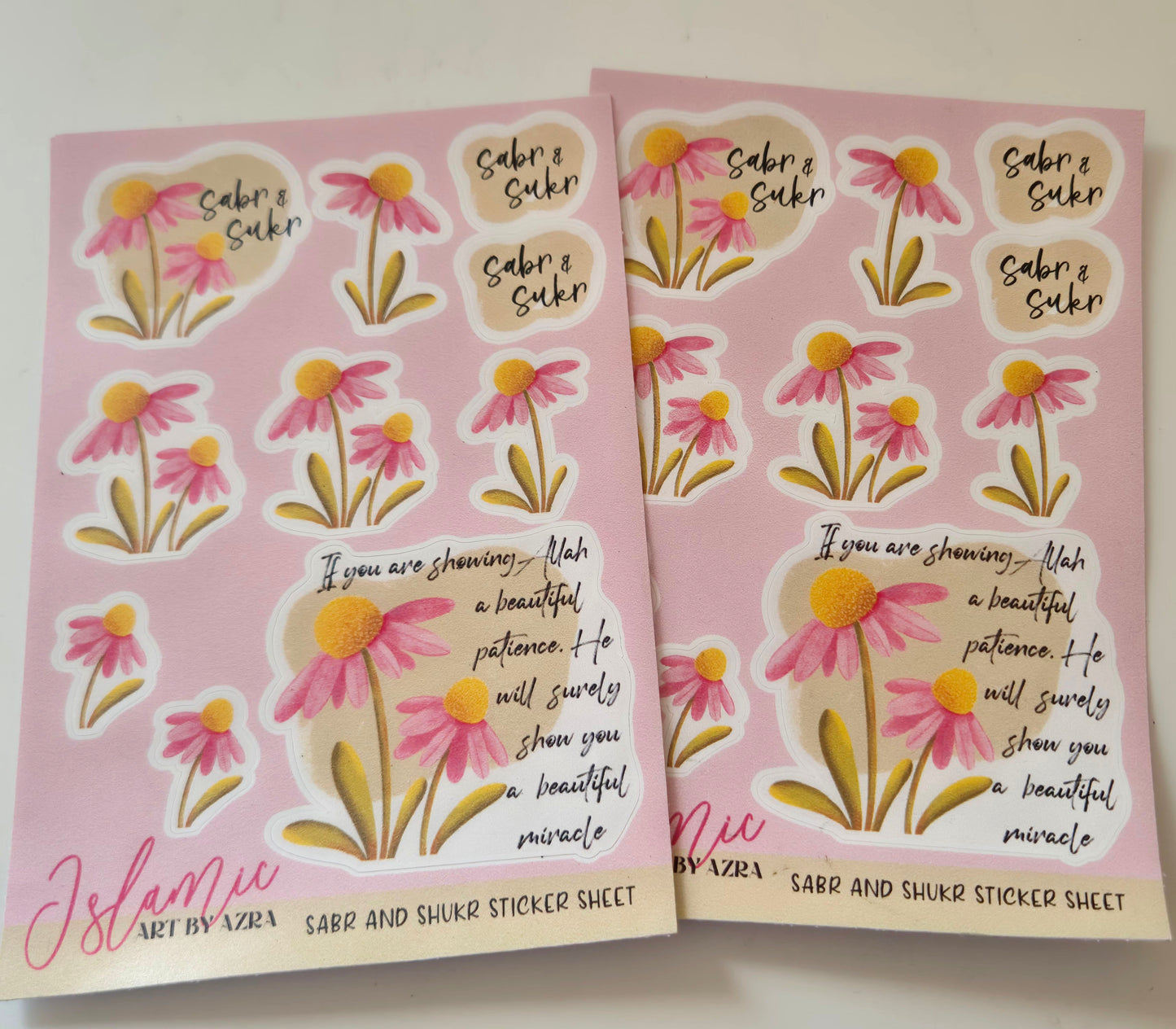 Sabr and Sukr Sticker Sheet